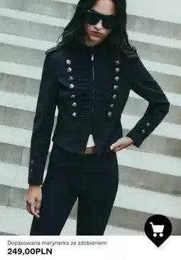 Bershka Dopasowana marynarka ze zdobieniem oferta