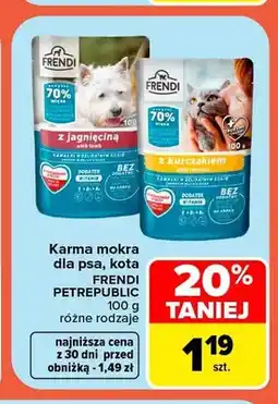 Carrefour Karma mokra dla psa, kota Frendi Petrepublic oferta