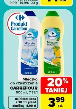 Carrefour Mleczko do czyszczenia Fresh Carrefour oferta