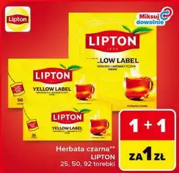 Carrefour Herbata czarna LIPTON Yellow Label oferta
