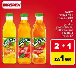 Carrefour Sok Tymbark butelka PET jabłko, pomarańcza, multiwitamina oferta
