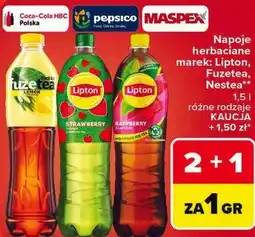 Carrefour Napoje herbaciane Lipton, Fuzetea, Nestea różne rodzaje oferta
