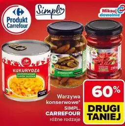 Carrefour Warzywa konserwowe SIMPL oferta