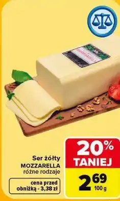 Carrefour Ser żółty Mozzarella oferta
