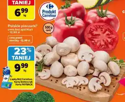 Carrefour Polskie pieczarki oferta