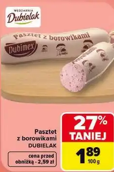 Carrefour Pasztet z borowikami Dubielak oferta