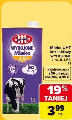 Carrefour Mleko UHT bez laktozy Wydojone 1,5% oferta