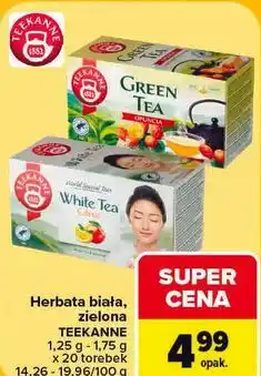 Carrefour Herbata biała, zielona Teekanne oferta