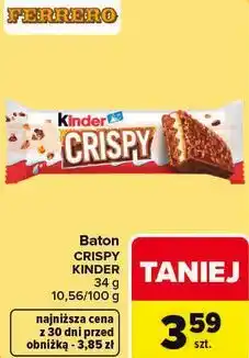 Carrefour Baton CRISPY KINDER oferta