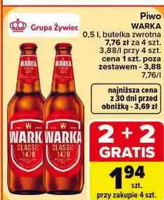 Carrefour Piwo Warka oferta