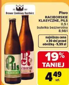 Carrefour Piwo Raciborskie Klasyczne, Pils oferta