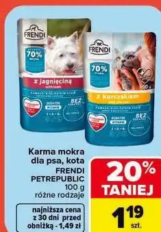 Carrefour Karma mokra dla psa, kota FRENDI PETREPUBLIC oferta