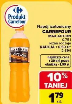 Carrefour Napój izotoniczny Carrefour Max Action oferta