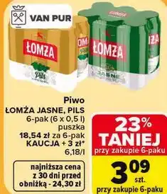 Carrefour Piwo Łomża Jasne, Pils oferta