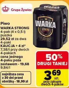 Carrefour Piwo Warka Strong oferta