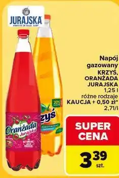 Carrefour Napój gazowany Krzyś Oranżada Jurajska oferta
