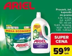 Carrefour Ariel Proszek, żel, kapsułki do prania oferta