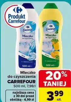 Carrefour Mleczko do czyszczenia Carrefour Essential oferta