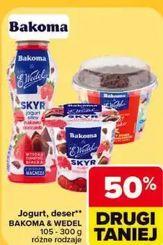 Carrefour Jogurt, deser Bakoma & Wedel oferta