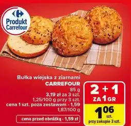 Carrefour Bułka wiejska z ziarnami CARREFOUR oferta