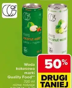 Carrefour Woda kokosowa marki Quality Food oferta