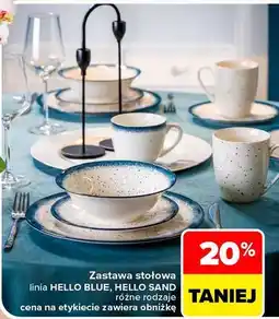 Carrefour Zastawa stołowa linia HELLO BLUE, HELLO SAND oferta