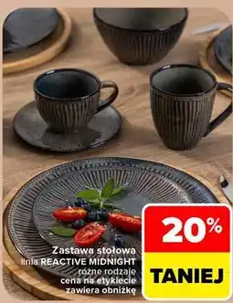 Carrefour Zastawa stołowa linia REACTIVE MIDNIGHT oferta