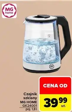 Carrefour Czajnik szklany MG HOME GK24001 poj oferta