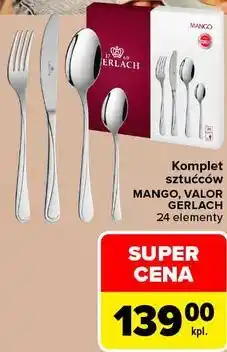 Carrefour Komplet sztućców MANGO, VALOR GERLACH 24 elementy oferta