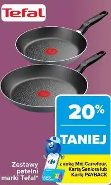 Carrefour Zestawy patelni marki Tefal oferta