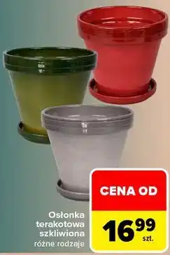 Carrefour Osłonka terakotowa szkliwiona oferta