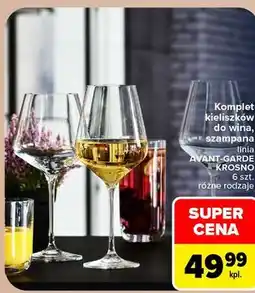 Carrefour Komplet kieliszków do wina, szampana linia AVANT-GARDE KROSNO oferta