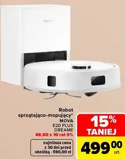 Carrefour Robot sprzątająco-mopujący Mova E20 Plus Dreame oferta