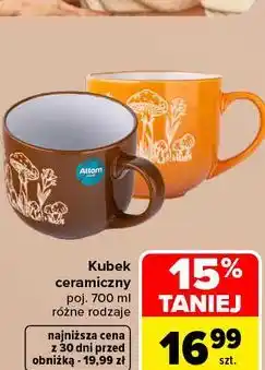 Carrefour Kubek ceramiczny oferta