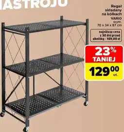 Carrefour Regał składany na kółkach VARIO oferta