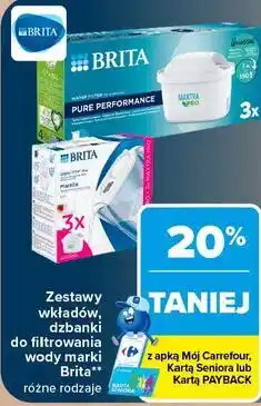 Carrefour Zestawy wkładów, dzbanki do filtrowania wody Brita oferta