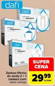 Carrefour Zestaw filtrów do wody Dafi 2 + 1 Unimax oferta