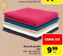 Carrefour Ręcznik gładki TEX oferta