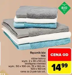 Carrefour Ręcznik bio TEX oferta