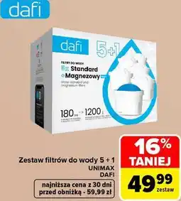 Carrefour Zestaw filtrów do wody Dafi 5 + 1 Unimax oferta