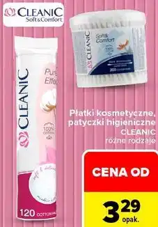 Carrefour Płatki kosmetyczne, patyczki higieniczne Cleanic oferta