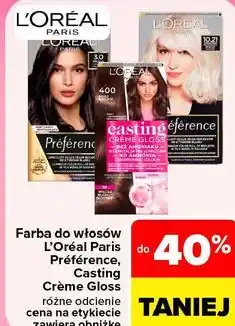 Carrefour Farba do włosów L'Oréal Paris Préférence, Casting Crème Gloss oferta