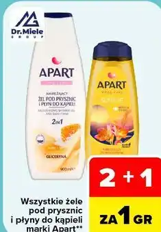 Carrefour Wszystkie żele pod prysznic i płyny do kąpieli marki Apart oferta
