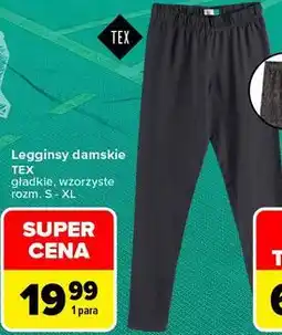 Carrefour Legginsy damskie TEX oferta