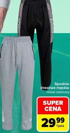 Carrefour Spodnie dresowe męskie oferta