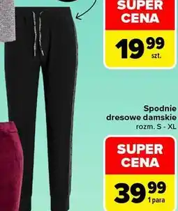 Carrefour Spodnie dresowe damskie TEX oferta