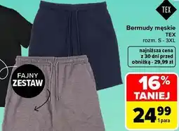 Carrefour Bermudy męskie TEX oferta
