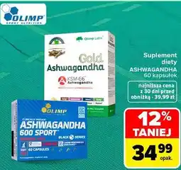 Carrefour Suplement diety Olimp Ashwagandha 600 Sport, Gold Ashwagandha oferta