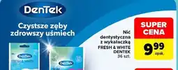 Carrefour Nić dentystyczna z wykałaczką FRESH & WHITE DENTEK oferta