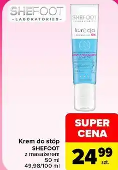 Carrefour Krem do stóp SHEFOOT z masażerem oferta